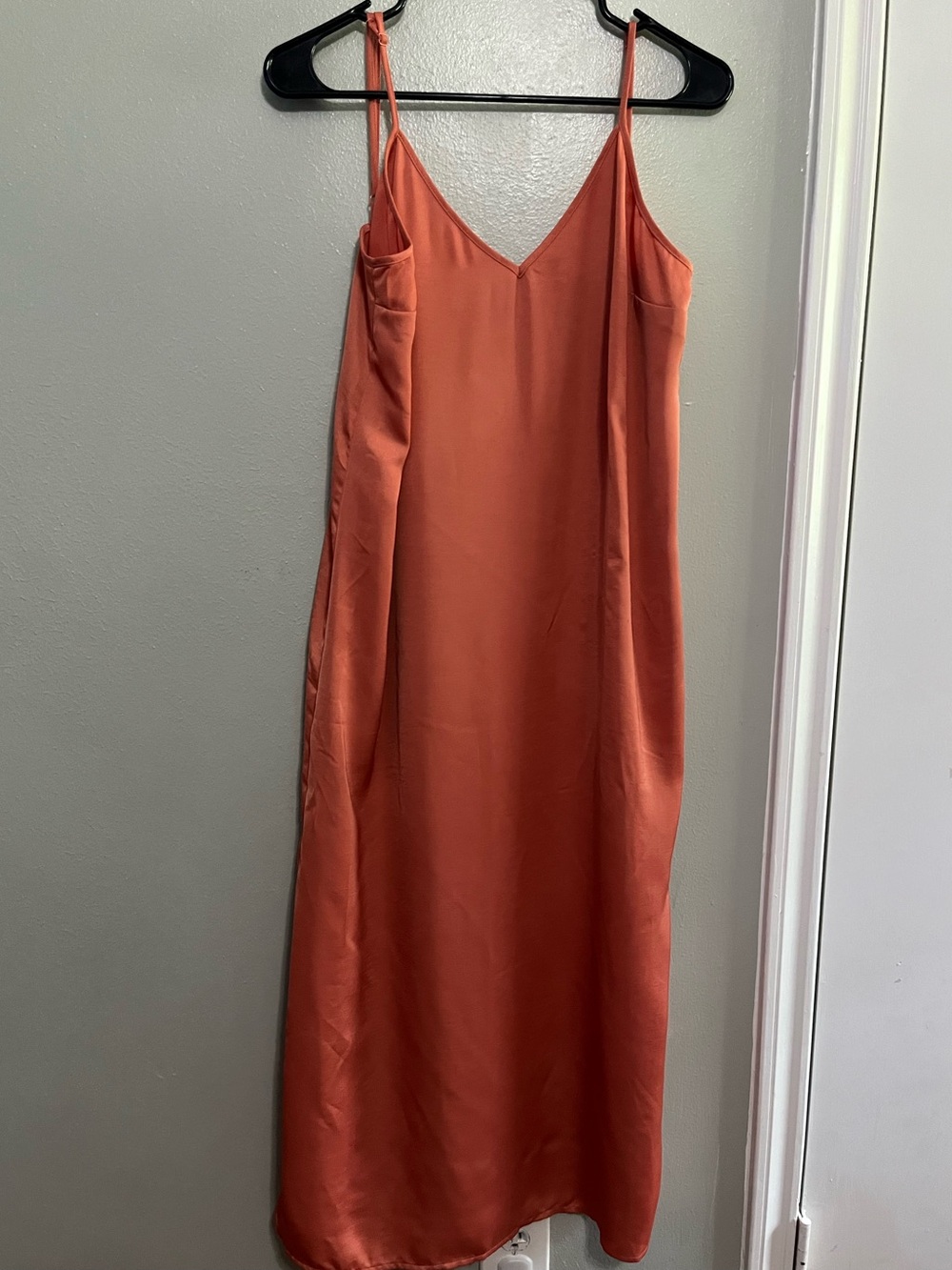 a new day Coral Slip Dress with V-Neck